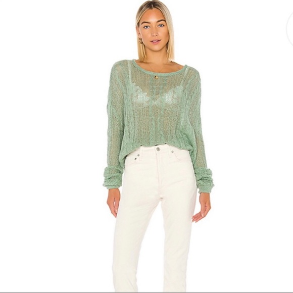 Free People Sweaters - 🆕 Free People Angel Soft Pullover Sweater in Mint Size Medium- NWT